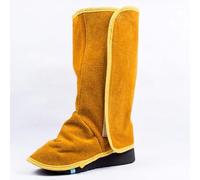 Yinhing Welding Boot Covers Welding Foot Protectors Split Cow Leather Adjustable Hook Loop 12.99 Inch Legging Spark Abrasion