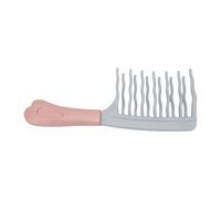 Yinhing Wide Tooth Comb, Wave Shaped Teeth for Curly Hair, Double Row Detangling Brush with Contoured Grip, Suitable for Men and Women