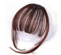 Yinhing Women On Bangs, Fake Hair Fringe Extensions with BB Design, Look for Parties, Halloween, Role Play or Daily Life (Dark Brown)