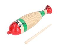 Yinhing Wooden Guiro Percussion Instrument Fish Shaped Musical Toy Interactive Early Education Tool for Kids and Play and Rhythm Development