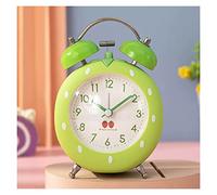 Yinj9562fg Classic Alarm Clock Alarm Clock Double Bell Home Desktop Desk Table Analog Silent with Night Light for Table Shelf(Green)