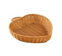 Yinj9562fg Fruit and Vegetable Basket Rattan Woven Fruit Basket Bread Serving Baskets Snack Storage Bowls Display for Home use(Large)