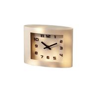 Yinj9562fg Mantel Clocks Desktop Clock Silent Table Clock Desktop Decoration Simple Desktop Clock, for Living Room Bedrooms Office Kitchen Indoor Mantlepiece Clock(White)