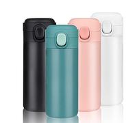YINJAM 450ML Travel Mug Reusable Coffee Cup Insulated Thermal Mug Stainless Steel Leakproof Flask Tumbler for Hot Cold Drinks (Blue)