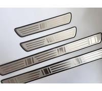 yinjianping Stainless Steel Car Door Sill Protector for LEXUS UX HEV 2019-2023 2024 2025,4 Pcs Door Sill Protector,Car Kick Plates,Threshold Scuff Plate,4 Pcs Car Door Sill Protector Strips