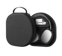 YINKE Smart Case for Apple AirPods Max with Sleep Mode,Potective Convenient Carrying Travel Hard Organizer Storage Cover Bag (Black Snow Cloth)
