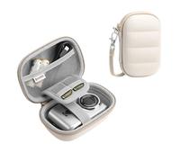 YINKECASE Digital Camera Case Compatible with CAMKORY DC403/ KODAK PIXPRO FZ55/ FZ45/ STUOGYUM DC402-AF, Small Hard Shell Bag with SD Card Storage for Travel (Beige