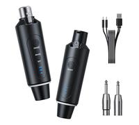 Yinker 2.4G XLR Microphone Wireless Transmitter Receiver 1 to 1 Wireless Microphone for Dynamic Microphone Condenser Microphone 50-100 m for Singing/Public Speaking