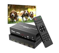 Yinker 4K@60Hz Video Wall Controller 2x2, HDMI Video Wall Processor Supports 180° Rotation, 1x1,1x2,1x3,1x4,2x1,2x2,3x1,4x1