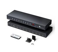 Yinker 4K60Hz HDMI Switch 8 in 1 Out with IR Remote Control HDMI Cable RS232