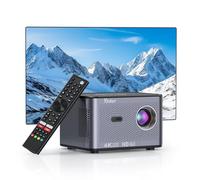 Yinker Mini Projector with Dual Band WiFi and Bluetooth, Smart Portable Projector,4K Support for Home Cinema and Outdoor