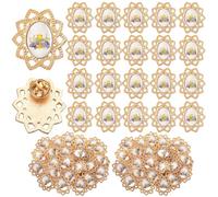 Yinkin 24 Pcs First Communion Lapel Pins Gold Chalice with Grapes and Wheat Enamel Pins Bulk Minister Catholic Religious of Holy Communion Pin Christian Inspirational Lapel Pin for Women Gifts