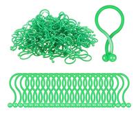 Yinkin 500 Pcs Christmas Light Clips Holiday Light Clips Small Christmas Tree Light Hook LED Fairy Light Hanger Plastic Hooks for Outdoor String Lights Xmas Wreaths Plant Arrangements, Green