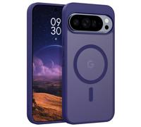 YINLAI for Google Pixel 10 Pro XL Compatible with MagSafe Case Satin Skin Feel,Translucent Matte Slim Flexible Military-Grade Shockproof Cover for Pixel 10 Pro XL 6.8", Dark Purple