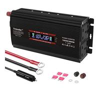 Yinleader 1500W /3000W Power Inverter DC 12V/24V to 240V AC Converter LCD Display 2 AC sockets 1 USB-Suitable for Travel, Camping, RV
