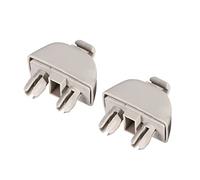 YiNLuax 1 Pair Sun Clip Hook Bracket Retainer Interior Trim Replacement Fastener Clip for A6-C6 Passat-B7 4F0857561 Retainer Gray/beige