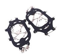 YiNLuax 24 Spikes Crampons Ice Cleats Studs Antislip Snow Ice Grip Overshoe Footwear Traction Walk Traction For Climbing Skiing Ice Snow Grip