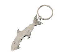 YiNLuax 2Pcs Fish Shaped Keychain Bottle Opener Multifunctional Metal Bottle Opener Keyring for Women Men Christmas