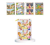 YiNLuax 32 Educational Cards to Improve Observation for Children Training Attention Building Find the Difference Cards Observation Skill Development
