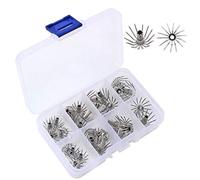 YiNLuax 35 Pcs Stainless Steel Multi-size Cuttlefish Squid Jig Fishing Lure for Ho Baits Lures Crappie Lures Catfishing Tackle Fishing Gear Animated Lures for Rooster Tail Fishing Lures Fishing Kit