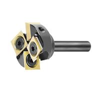 YiNLuax 4 Flute Slab Flattening Router Bit 1/4" Shank Alloys Insert Spoilboard Surfacing Bit for Woodworking Softwood