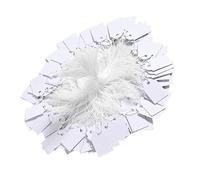 YiNLuax 500pcs Tagged Labels with Strings Writable Name Labels Paper Hanging Tagged 22x35mm