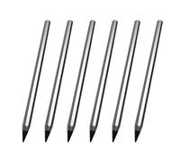 YiNLuax 6Pcs/Pack Octagonal Shape Metal Everlasting Pencil Erasable Everlasting Pen Inkless Pencil for Drawing Sketching