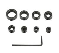 YiNLuax 8Pcs Drill Bit Depth Stop Collar Set Adjustable Positioner Rings Split Rings 3-16mm with Wrench for Woodworking