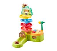 YiNLuax Baby Development Activity Toy Roll, and Learn Educational Balls Ball on Rails Pounding Game Hammer Toy