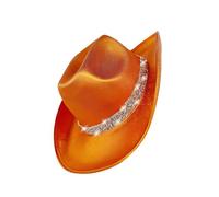 YiNLuax Bride Hat Shimmering Rhinestones Headwear Glittering Crystal Panama Hat For Music Festivals And Beach Themed Party Accessory