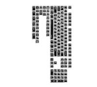 YiNLuax Classical Minimalists Styles 136Key Keycaps Compatible for Full Size Mechanical Keyboards Keycaps Replacement Keycaps