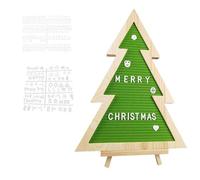 YiNLuax Creative Tree Shape Letter Board,Felt Board 170Changeable for Customizable Christmas Celebration Board