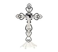 YiNLuax Figurines Crucifix on the Stands Wall Cross Religious Home Decorations Crucifix Cross Statue