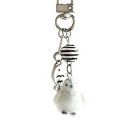 YiNLuax Flocking Bear Keychain Practical Plush Bag Ornament Compact Design Holder for Everyday Use Soft Furry Keychain for Bags