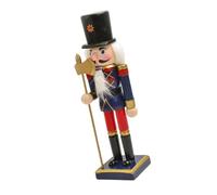 YiNLuax Multifunctional 25cm Wood Nutcrackers Figurine Desktop Accessory for Nut Cracking Festives Tabletop Home Decoration Nutcrackers Soldier