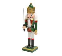 YiNLuax Multifunctional 25cm Wood Nutcrackers Figurine Desktop Accessory for Nut Cracking Festives Tabletop Home Decoration Nutcrackers Soldier