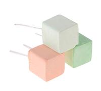 YiNLuax Natural Grinding Cube Block Grinding Teeth Stone Hamster Chew Toy for Gerbil Chinchilla Hedgehog Cage Hutch Pet Comfort Feeding Bowls Hay Hutch