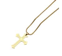 YiNLuax Spanish Scripture Crosses Necklace Symbolizing Faith And Protective Alloy For Daily Wear Or Religious Ceremonies Necklace