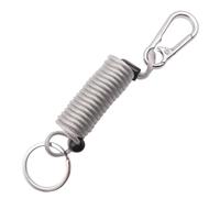 YiNLuax Spring Keychains Stretchy Spirals Keyring Retractable Spring Coil Stretchy Retractable Coil Elastics Coiled Hook