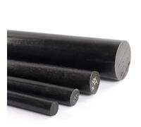 YINLUCK 1 Pc Black PA6 Nylon Rod - 10-100mm Dia, 500mm Length - Wear-Resistant Solid Plastic Bar for Gears & Machinery Parts(60mm)