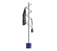 YINMAN Coat Rack,Floor-Standing Iron Storage Shelf,Vertical Household Clothes Hanger,Suitable for Bedroom Living Room Entrance(Blue)