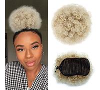 Yinmei Baibian BEAUTIFUL STYLE:The medium Afro drawstring ponytail looks completely natural without shining in the sun, making you look more beautiful and younger.Not just a pair