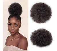 Yinmei Baibian BEAUTIFUL STYLE:The medium Afro drawstring ponytail looks completely natural without shining in the sun, making you look more beautiful and younger.Not only suitable
