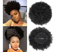 Yinmei Baibian BEAUTIFUL STYLE: The oversized Afro drawstring ponytail looks completely natural without shining in the sun, making you more beautiful and younger. Not just for adults