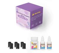 YINMIK Dissolved Oxygen Meter Accessories,Dissolved Oxygen Tester Calibration Solution Electrolyte Solution Kit,1 * 50ml Zero-Oxygen Solution,2 * 30ml Electrolyte Solution,6 PCS of Membrane Cap