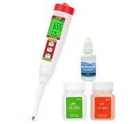 YINMIK Food pH Meter Digital pH Meters with Calibration Solution pH Level Tester for Fermentation pH Food Meter for Dough Sushi Rice Fermenting Sausage Kombucha Meat Soap Cheese Cosmetic and Water