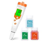 YINMIK Hydroponics EC Meter, Simultaneous pH Meter Tester with pH Pen Calibration Kits for Water, Continuously Monitor pH and TDS ppm Meter Levels of Reservoir Tank Water DWC Aeroponic Garden