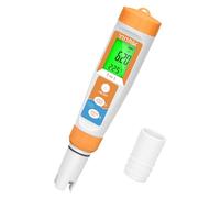 YINMIK pH Meter Salt Tester, Pool Salt Test Kit, Digital Salinity Tester with ATC, 5 in 1 pH TDS EC Salinity Meter for Saltwater Pool, Hot Tubs, Spas, Aquarium, Hydroponics System, Home Brew