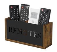 YINMIT Remote Control Holder Wall Mount, TV Remote Holder Wall Mount, Universal Remote Caddy, Remote Organizer Divided Storage Box for Wall, Table, Living Room, Bedroom
