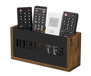 YINMIT Remote Control Holder Wall Mount, TV Remote Holder Wall Mount, Universal Remote Caddy, Remote Organizer Divided Storage Box for Wall, Table, Living Room, Bedroom